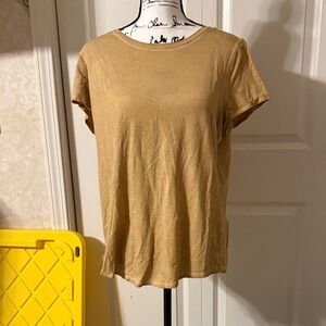 lululemon athletica Tan Short Sleeve Tee
